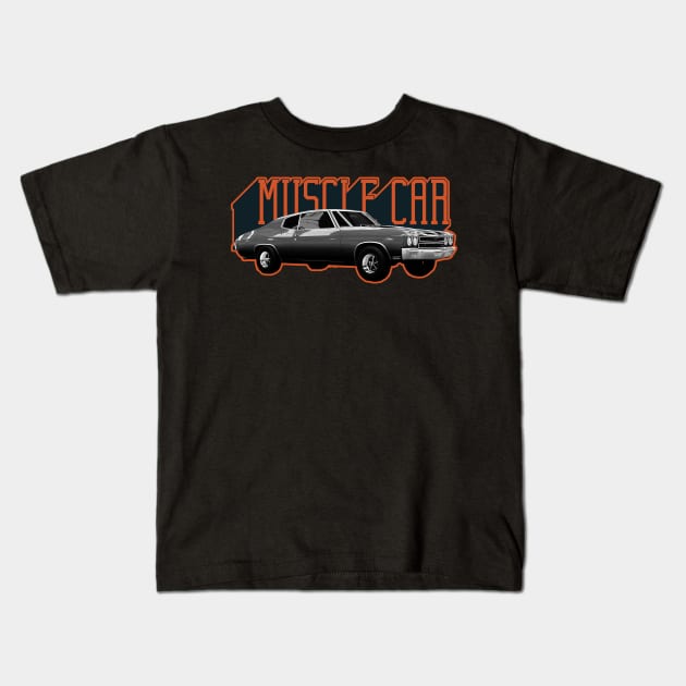 1970 Chevrolet Chevelle SS 454 Kids T-Shirt by JayD World